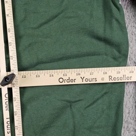 Lacoste Sport Hoodie Mens Medium Green White Navy Full Zip Sweatshirt Jacket - Picture 9 of 10